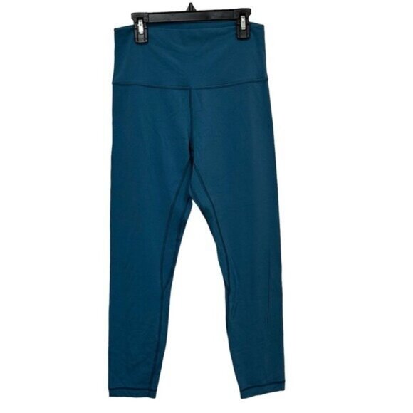 Lululemon Women's 8 Align Pant II 25" Leggings Nulu W5LJFS Pacific Teal Blue - Picture 1 of 6